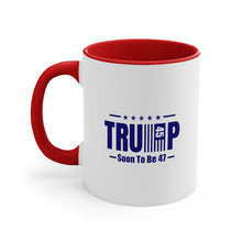 Load image into Gallery viewer, "Soon To Be 47" Red, White and Blue Accent Coffee Mug, 11oz